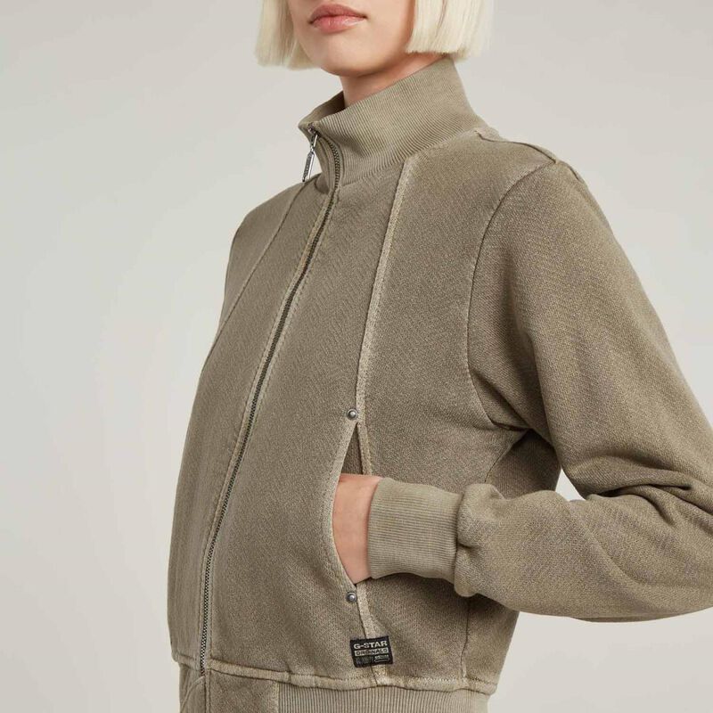 G-Star Overdyed Slim Track Sweater Jacket image number 2